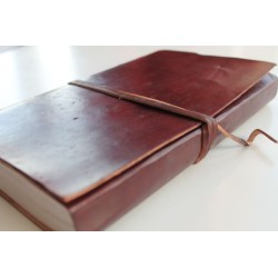 2. Wahl: Notizbuch glattes Leder 23x14 cm