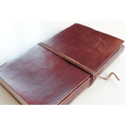 2. Wahl: Notizbuch glattes Leder 23x14 cm