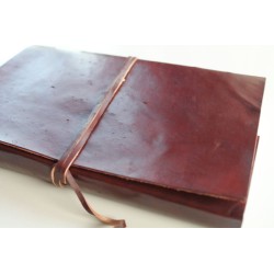 2. Wahl: Notizbuch glattes Leder 23x14 cm