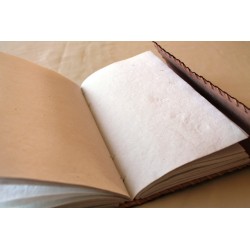 copy of B-Ware: Notebook with genuine leather cover border ornament 23x14 cm