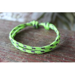 Glücksarmband Paracord Schiebeknoten Freundschaftsarmband Neon