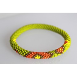 Glasperlenarmband handgefertigt in Nepal 16,7 cm - 20