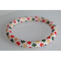 Glasperlenarmband handgefertigt in Nepal 16,7 cm - 209