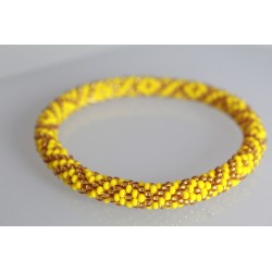 Glasperlenarmband handgefertigt in Nepal 16,7 cm - 211
