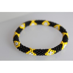 Glasperlenarmband handgefertigt in Nepal 16,7 cm - 218