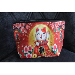 Täschchen Maneki Katze Glücksbringer