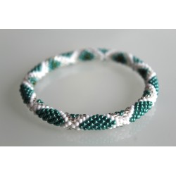 Glasperlenarmband handgefertigt in Nepal 16,7 cm - 218