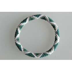 Glasperlenarmband handgefertigt in Nepal 16,7 cm - 218