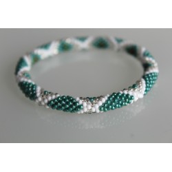 Glasperlenarmband handgefertigt in Nepal 16,7 cm - 218
