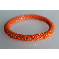 Glasperlenarmband handgefertigt in Nepal 16,7 cm - 219