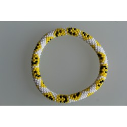 Glasperlenarmband handgefertigt in Nepal 16,7 cm - 219