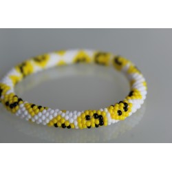 Glasperlenarmband handgefertigt in Nepal 16,7 cm - 219