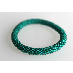 Glasperlenarmband handgefertigt in Nepal 16,7 cm - 220