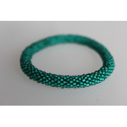 Glasperlenarmband handgefertigt in Nepal 16,7 cm - 220