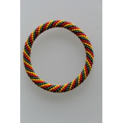 Glasperlenarmband handgefertigt in Nepal 16,7 cm - 222