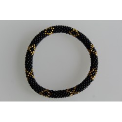 Glasperlenarmband handgefertigt in Nepal 16,7 cm - 223