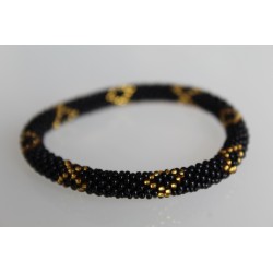 Glasperlenarmband handgefertigt in Nepal 16,7 cm - 223