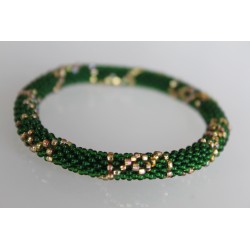 Glasperlenarmband handgefertigt in Nepal 16,7 cm - 224