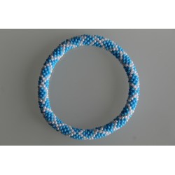 Glasperlenarmband handgefertigt in Nepal 16,7 cm - 226