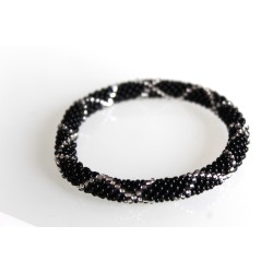 Glasperlenarmband handgefertigt in Nepal 16,7 cm - 227