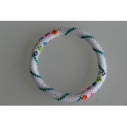 Glasperlenarmband handgefertigt in Nepal 16,7 cm - 229