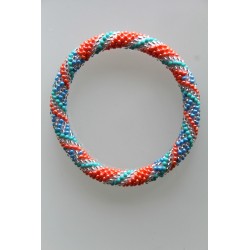 Glasperlenarmband handgefertigt in Nepal 16,7 cm - 231