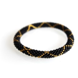 Glasperlenarmband handgefertigt in Nepal 16,7 cm - 232