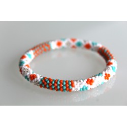 Glasperlenarmband handgefertigt in Nepal 16,7 cm - 233