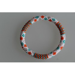 Glasperlenarmband handgefertigt in Nepal 16,7 cm - 233
