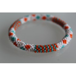 Glasperlenarmband handgefertigt in Nepal 16,7 cm - 233