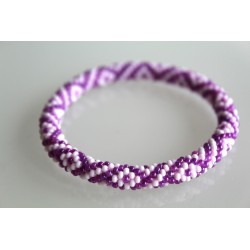 Glasperlenarmband handgefertigt in Nepal 16,7 cm - 234