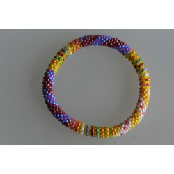 Glasperlenarmband handgefertigt in Nepal 16,7 cm - 236