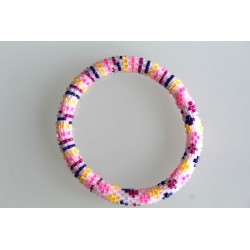 Glasperlenarmband handgefertigt in Nepal 16,7 cm - 239
