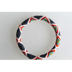 Glasperlenarmband handgefertigt in Nepal 16,7 cm - 240