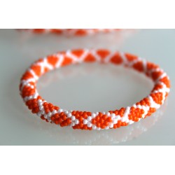 Glasperlenarmband handgefertigt in Nepal 16,7 cm - 241