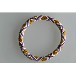 Glasperlenarmband handgefertigt in Nepal 16,7 cm - 244