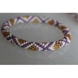 Glasperlenarmband handgefertigt in Nepal 16,7 cm - 244