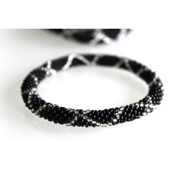 Glasperlenarmband handgefertigt in Nepal 16,7 cm - 247