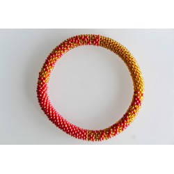 Glasperlenarmband handgefertigt in Nepal 16,7 cm - 250
