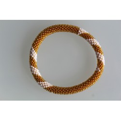 Glasperlenarmband handgefertigt in Nepal 16,7 cm - 251
