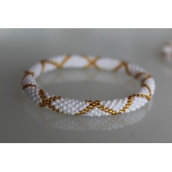 Glasperlenarmband handgefertigt in Nepal 16,7 cm - 252