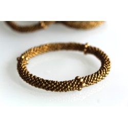 Glasperlenarmband handgefertigt in Nepal 16,7 cm - 253