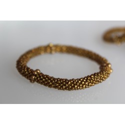 Glasperlenarmband handgefertigt in Nepal 16,7 cm - 253