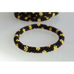 Glasperlenarmband handgefertigt in Nepal 16,7 cm - 257