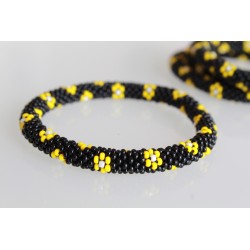 Glasperlenarmband handgefertigt in Nepal 16,7 cm - 257