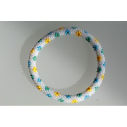 Glasperlenarmband handgefertigt in Nepal 16,7 cm - 260