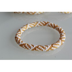 Glasperlenarmband handgefertigt in Nepal 16,7 cm - 261