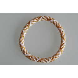 Glasperlenarmband handgefertigt in Nepal 16,7 cm - 261