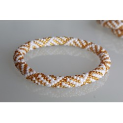 Glasperlenarmband handgefertigt in Nepal 16,7 cm - 261