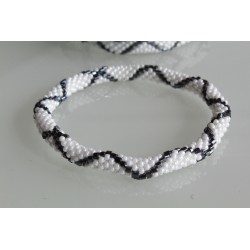 Glasperlenarmband handgefertigt in Nepal 16,7 cm - 262